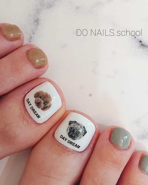 ワンちゃんシール|DO NAILS.school