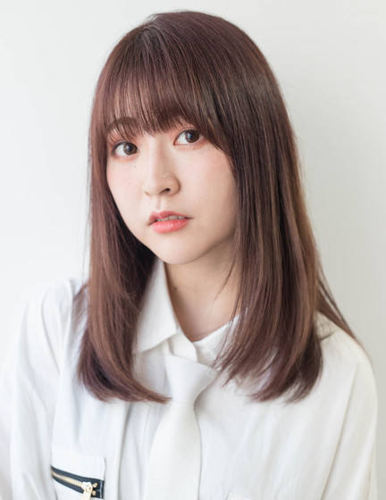 顔まわりのカット ピンク 可愛いストレート Fringe Hair Salon フリンジヘアサロン 東京都 府中 の髪型 ヘアスタイルカタログ ビューティーパーク