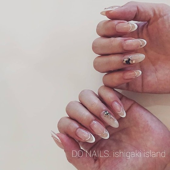 デザインフレンチ 262 Do Nails School ドゥーネイルズ 沖縄県 石垣島 のネイルデザインカタログ ビューティーパーク