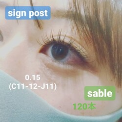 セーブルエクステ120本オフ無料　37