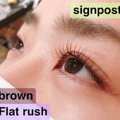 カラーフラットラッシュ160本オフ無料　53|sign post 志木店