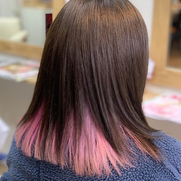 「インナーカラー」塩基性カラーピンク|Cure2 (キュアキュア)