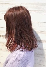 ワンカールミディアム×ピンクインナーグラデーション|Cure2 (キュアキュア)