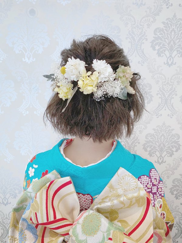 成人式　切りっぱなしボブ|Infini-Y’s　ウェルディ長泉店