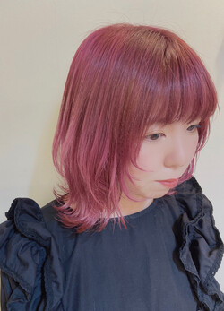 長さは変えず縮毛矯正とハイトーンでイメチェン|Raffine三宮