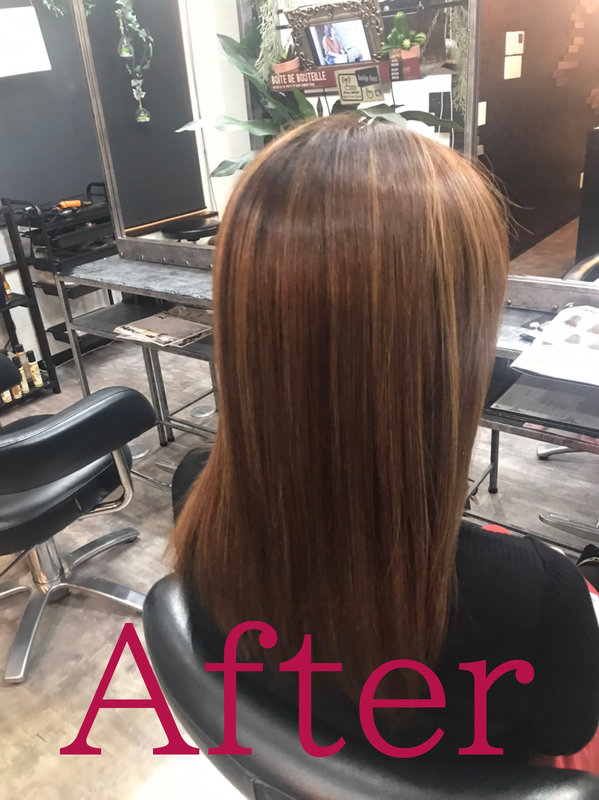 酸熱トリートメント　ビフォーアフター|NON EDGE