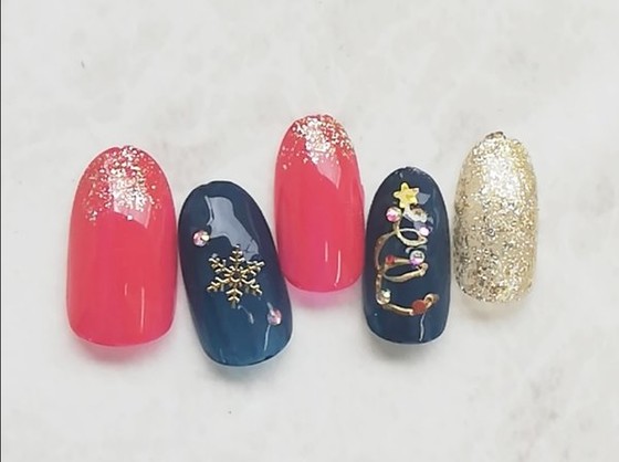 クリスマスcollection Chocolat Nail Salon ショコラネイルサロン 埼玉県 鴻巣 のネイルデザイン カタログ ビューティーパーク