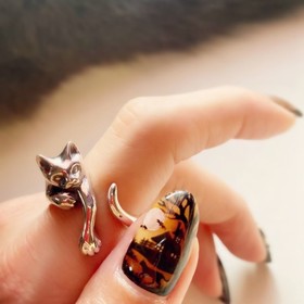 秋ネイル　ハロウィン猫ネイル|UNI NAIL