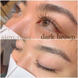 ブラウンエクステ 180本 ダークブラウン|sign post 志木店