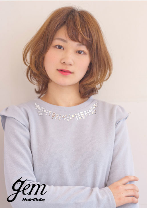 デジタルパーマでくびれボブスタイル|gem梅田