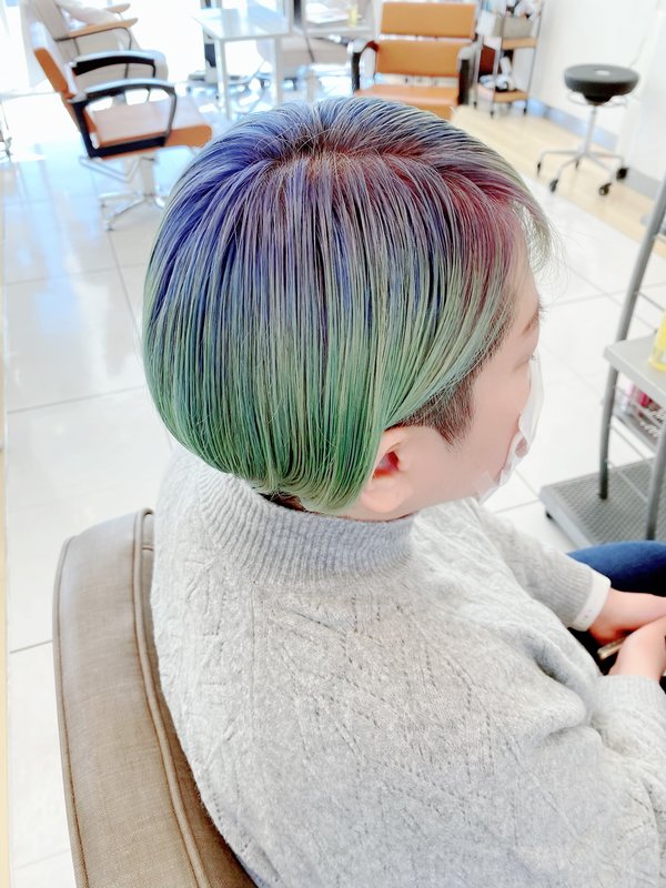 ハンサムショート×ミントグリーン|Infini-Y’s　ウェルディ長泉店