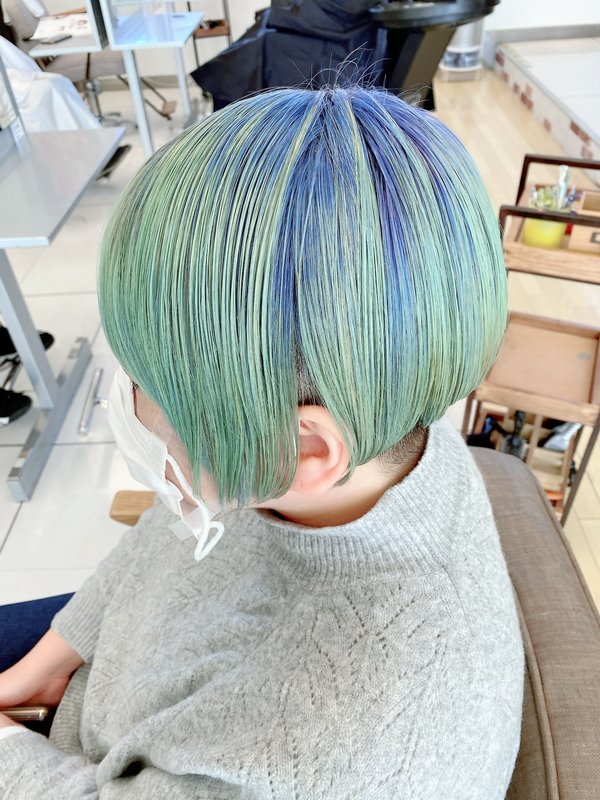 ハンサムショート×ミントグリーン|Infini-Y’s　ウェルディ長泉店