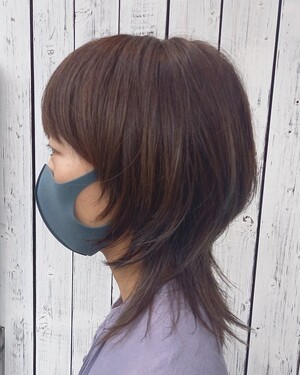 外ハネが可愛いネオウルフ 296 Studio K S スタジオケッツ 東京都 板橋 の髪型 ヘアスタイルカタログ ビューティーパーク