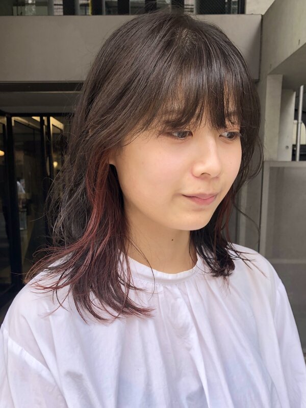 ピンクインナーカラーレイヤー|NERO HAIR SALON