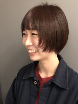 ベージュショートマッシュ|NERO HAIR SALON