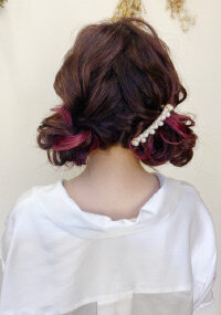 ゆるふわツインのお団子アレンジ|Raffine三宮