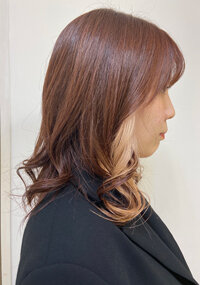 インナーカラーミルクティーベージュ|Raffine三宮