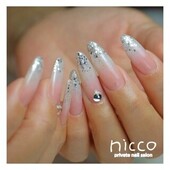 ベイビーブーマー×ラメ|private nail salon nicco