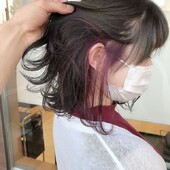 インナーカラーピンク|ヘアリゾートハピネス／陽光町