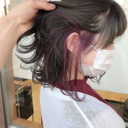 インナーカラーピンク|ヘアリゾートハピネス／陽光町