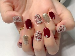 ツイード＆パール♡|nail salon LUAN
