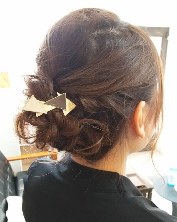 ヘアセット × 編み込みシニヨン a|coast