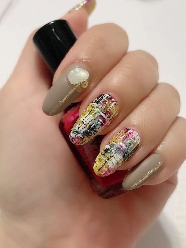 colorfulチェック柄nail|nail salon LUAN