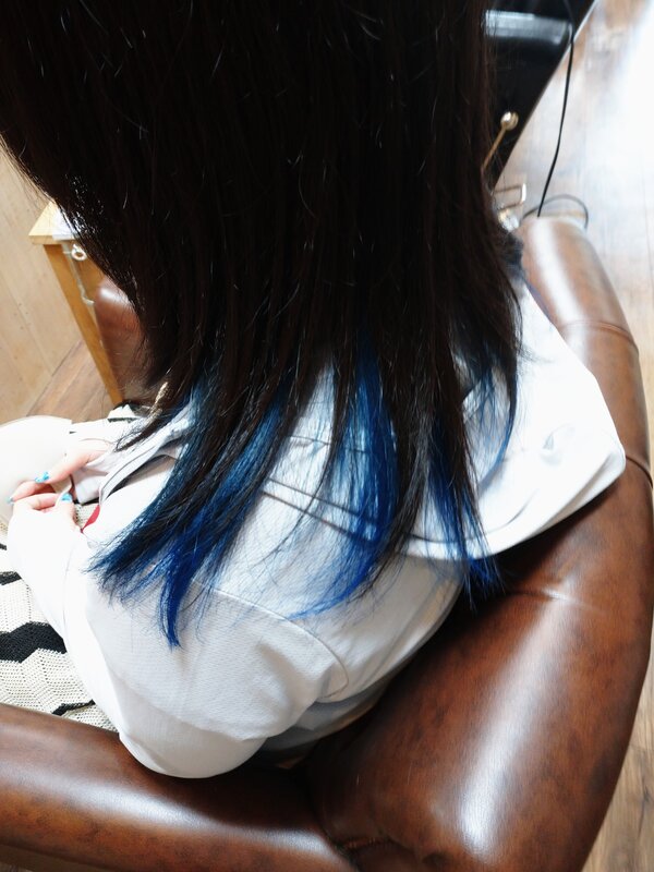 インナーカラー　ブルー|HAIR &amp; SMILE KOKO