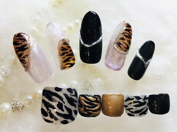 【2月トレンドネイル】プラチナ定額ネイル①|Nail Salon Chat