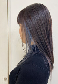 インナーカラーブルー|Raffine三宮