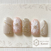 フラワーネイル|カルジェルネイルサロン　Ｎａｉｌ　Ｋａｎｏｎ