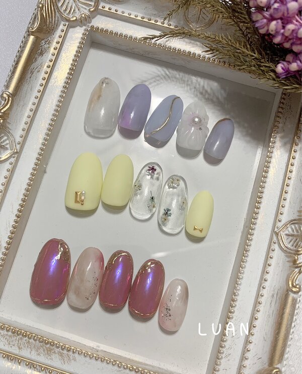 【HAND】4月の定額デザイン¥5500|nail salon LUAN