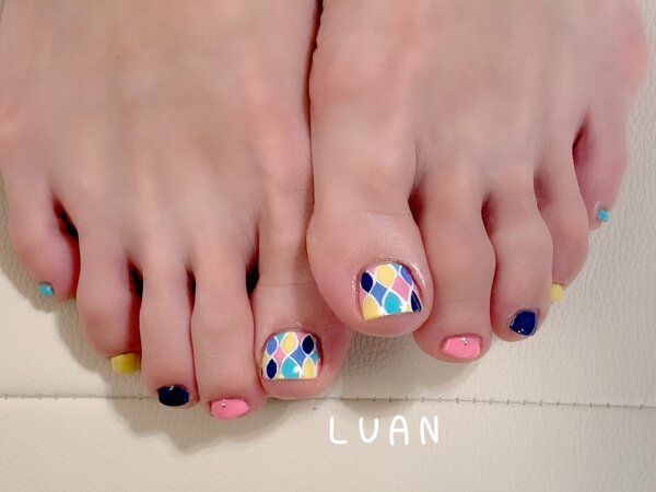 春夏フットデザイン♪|nail salon LUAN
