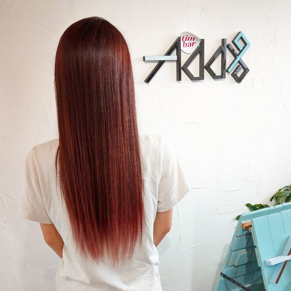 韓国　オレンジ　グラデーション　タイガーリリーカラー|Add9