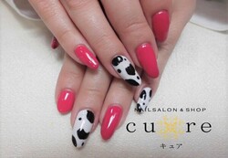 ワンカラーとアニマル柄|ネイルサロン＆ショップ／ネイルスクール　Ｃｕｒｅ