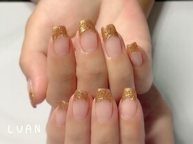 ゴールドフレンチネイル|nail salon LUAN