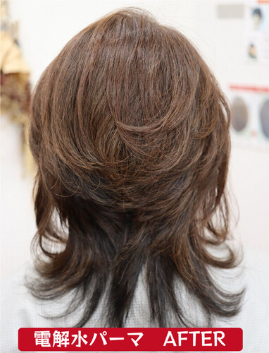 電解水パーマ