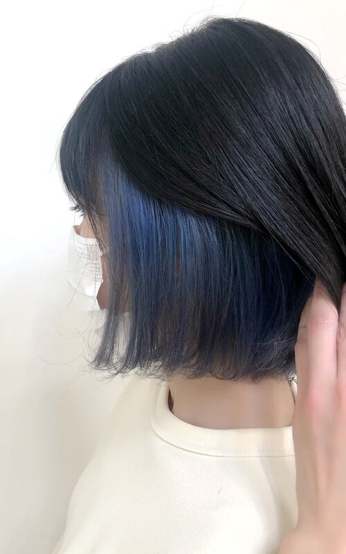 ブルーインナーカラー|Raffine三宮