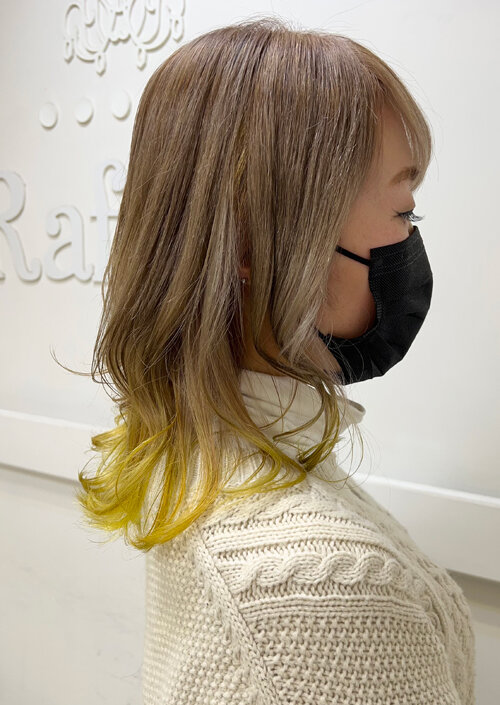 ハイトーン裾カラー|Raffine三宮