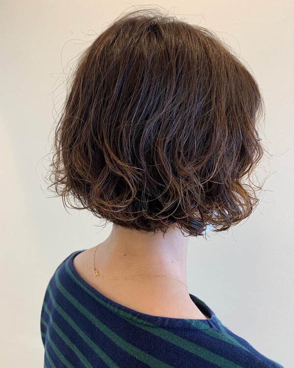 大人パーマボブ|cut shin