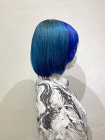 ハイトーン×ネオン系×インナーカラー×ブルー系|Infini-Y’s　ウェルディ長泉店