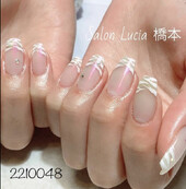 ゼブラフレンチネイル|Lucia
