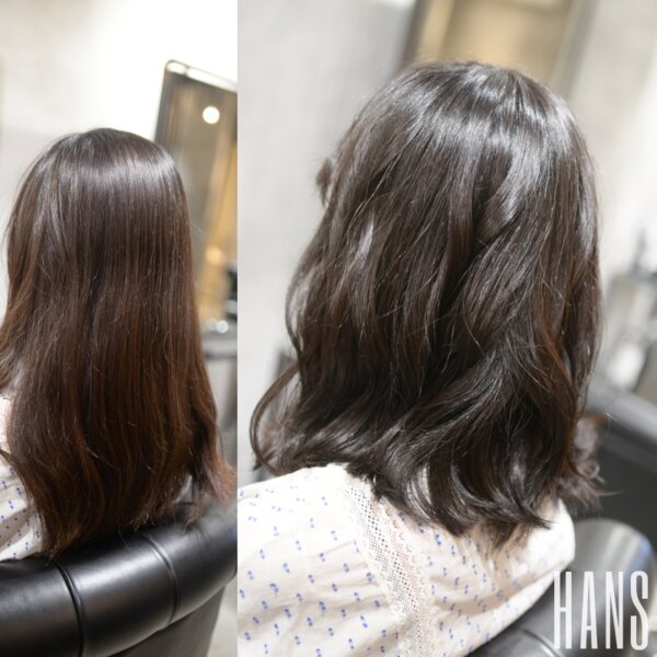外ハネくびれミディ|美容室ＨＡＮＳ　名古屋　伏見