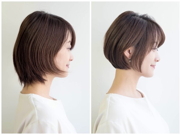 30代、40代前下がりショートボブ|Fringe Hair Salon
