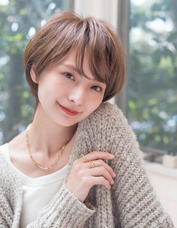 大人かわいい丸みショート|Fringe Hair Salon