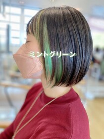 ミントグリーン×インナーカラー|Infini-Y’s　ウェルディ長泉店