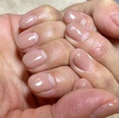 ヌーディーカラーのオフィスネイル|MiMi Mani Minette