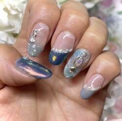 オーロラ夏ネイル|MiMi Mani Minette