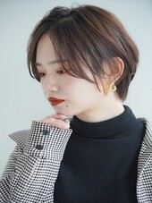 30代40代50代大人ナチュラルレイヤー前下がりショートボブ|Hair Make TOP SHAPE