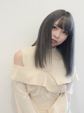 縮毛矯正ロング酸熱コスメストレート髪質改善グレージュ|Hair Make TOP SHAPE